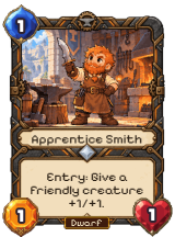 Apprentice Smith, a Dwarf Common