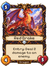 Red Drake, a Dragon Common