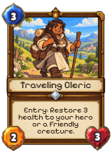 Traveling Cleric, a Neutral Common