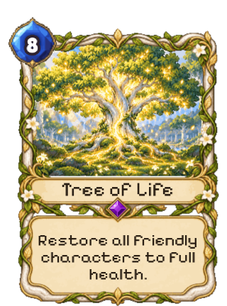 Tree of Life, an Epic Elf spell: restore all friendly characters to full health.