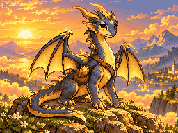 Storm Drake, a golden dragon crackling with lightning.