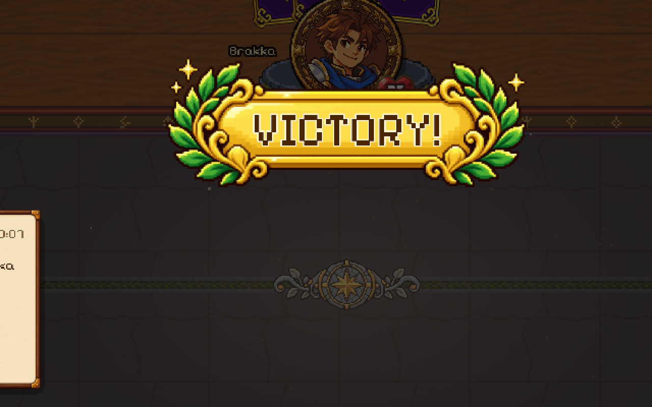 The VICTORY banner after a ranked match, with the match summary beside it.